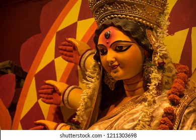 Maa Durga Portrait Kolkata Puja Stock Photo 1212070258 | Shutterstock