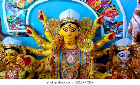 Maa Durga Face Kumortuli Kolkata Bengali Stock Photo 1515777359 ...