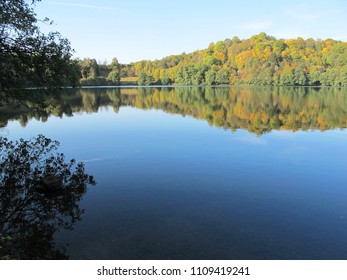 Maar Lake In The Vulkaneifel, Germany