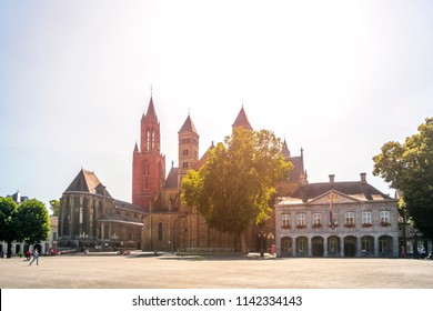 Maastricht, Cathedral, Vrijthof, Netherlands 