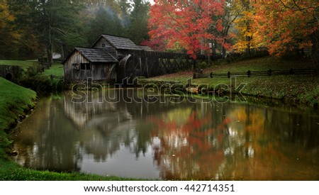Mabry Mill in Fall