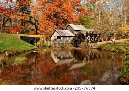 Mabry Mill on Blue Ridge Parkway, Virginia USA