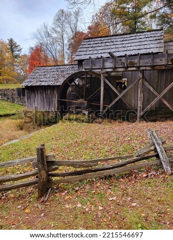 Mabry Mill on the Blue Ridge Parkway in the fall.