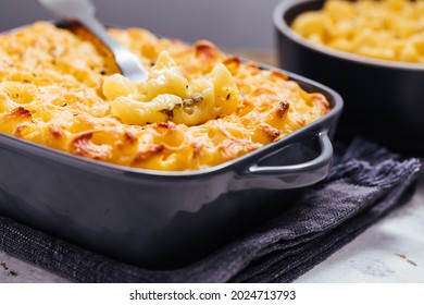 Mac And Cheese Baked In Owen With Fork