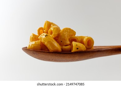 Mac And Cheese On A White Background