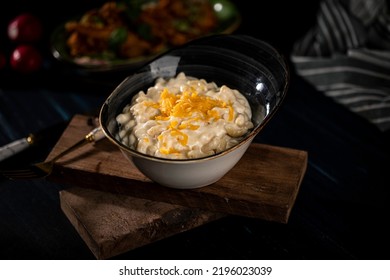 Mac N Cheese Bowl Black Background