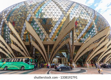 Macao, China - 3 February 2019:Macau New Portuguese Hotel Building. The New Portuguese-Beijing Casino Was Inaugurated On February 11, 2007, And Opened By The Chief Executive Of Macau, Ho Ho-bak.