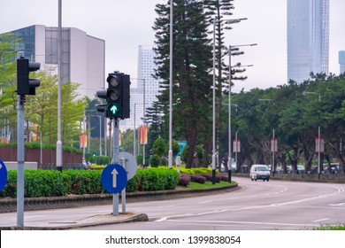 Macao, China - APR 2019: The View Of The Avenue 