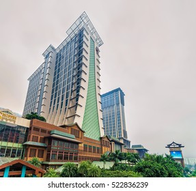 Macao, China - March 8, 2016: Macau Sands Cotai Central Casino Luxury Resort On Cotai Strip In Macao, China.