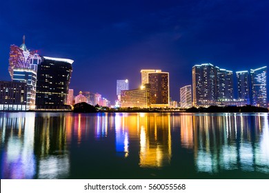 Macao Skyline At Night