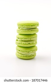 Macaron isolated white background