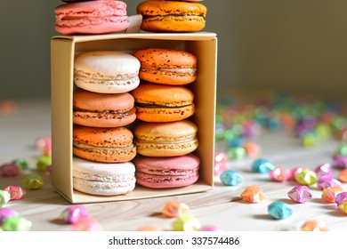 Macaron In Paper Box