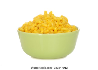 Macaroni And Cheese In Green Bowl