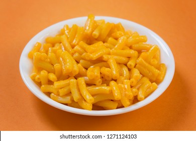 Macaroni And Cheese In A White Bowl