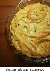 A Macaroni Pie, A Traditional Pasta Bake In Trinidad And Tobago.