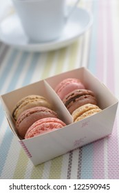 Macarons In A Paper Box