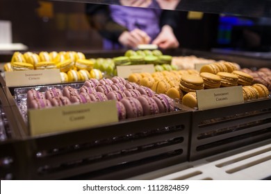 Macarons Sold At Pierre Herme In Paris