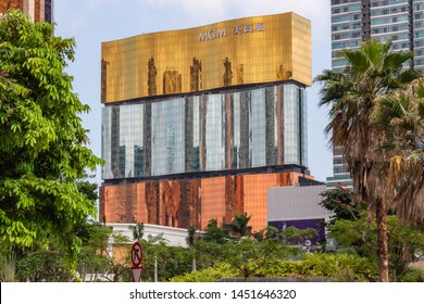 Macau - April 22 2019: A Building Of MGM MACAU Hotel