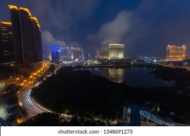 Macau, China 19th March 2019. Busy  COTAI District