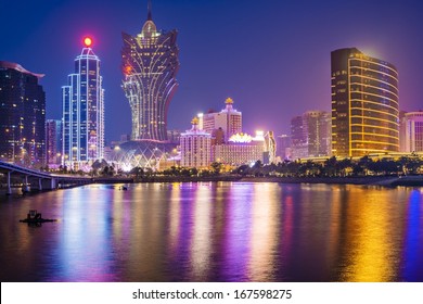 Macau, China Skyline