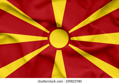 Macedonia Waving Flag