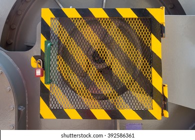 Machine Grating Guard With Pad Lock - Lockout Tag Out System