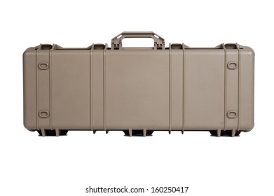 Machine Gun Box Soft Secure Storage Case In Isolated