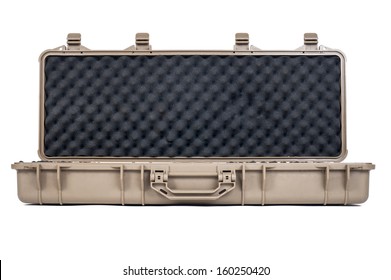 Machine Gun Box Soft Secure Storage Case In Isolated