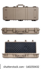 Machine Gun Box Soft Secure Storage Case In Isolated