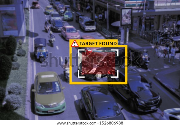 Machine Learning and AI to Identify Objects\
technology, Artificial intelligence concept. Image processing,\
Speed Limit