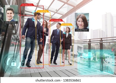machine learning analytics identify person and object artificial intelligence concept 