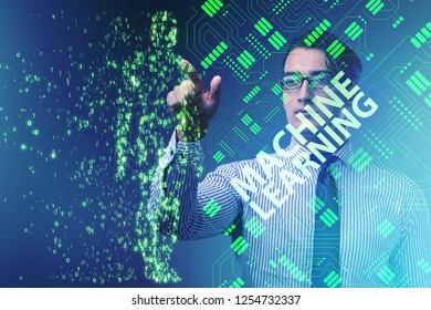 Machine learning concept as modern technology