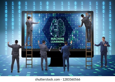 Machine learning concept as modern technology