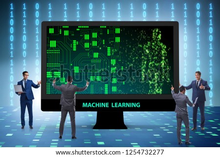 Machine learning concept as modern technology