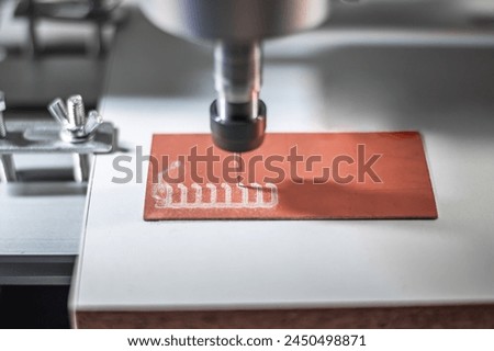 machine with numerical control CNC carries out milling of printed circuit boards, Circuit Engraving, Diy Circuit Boards PCB