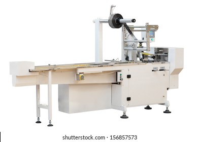 machine for packaging under the white background