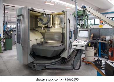 Machine tools with Computer Numerical Control (CNC). CNC is the automation of machine tools that are operated by precisely programmed commands encoded on a storage mediumas.