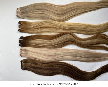 Machine Weft for hair extensions website pictures
