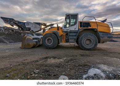 Machinery group worked on a construction site