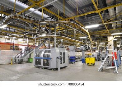 machines of a large printing plant - printing of daily newspapers - Shutterstock ID 788805454