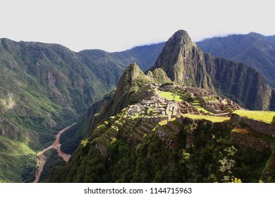 Macho Picchu Unesco World Heritage Site In Peru