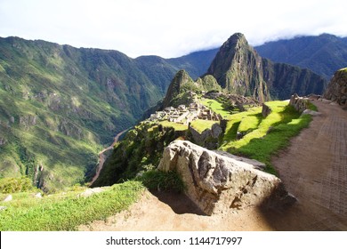 Macho Picchu Unesco World Heritage Site In Peru