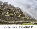 Machu Picchu is a 15th-century Inca citadel located in the Andes Mountains of Peru, near the city of Cusco. It was built around 1450 during the reign of the Inca emperor Pachacuti .