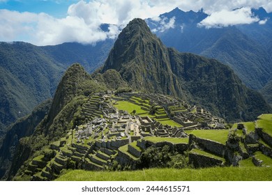 Machu Picchu Citadel amongst Cloud Forest - Mountain Sanctuary of Peru, Andean Culture - Powered by Shutterstock