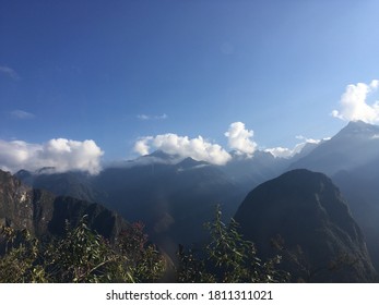 Machu Picchu / Cuzco / Peru - August 26th 2017: Wonderful Mountains While Climbing To Machu Picchu In Peru.