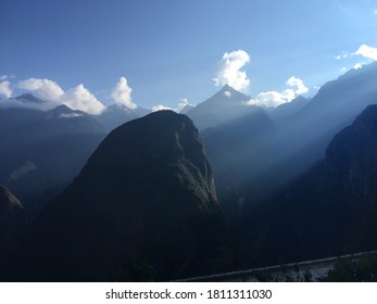 Machu Picchu / Cuzco / Peru - August 26th 2017: Wonderful Mountains While Climbing To Machu Picchu In Peru.