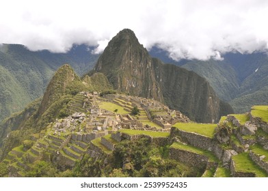 Machu Picchu Inca Misty Peru  - Powered by Shutterstock