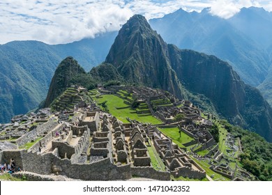 Machu Picchu, Peru - 05/21/2019:  Inca site of Machu Picchu in Peru.
