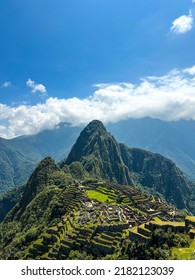 Machu Picchu Peru Mountains In The Day