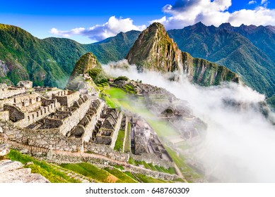 Machu Picchu, Peru - Ruins of Inca Empire city, in Cusco region, amazing place of South America.